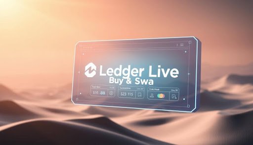 Ledger Live buy and swap dashboard